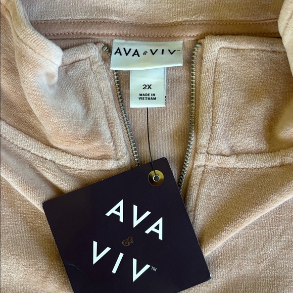Ava & Viv 1/4 Zip Pullover 2X NWT - Picture 4 of 5
